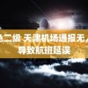 黄色二级 天津机场通报无人机导致航班延误