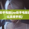 pp助手电脑(pp助手电脑版怎么连接手机)