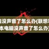 电脑没声音了怎么办(联想笔记本电脑没声音了怎么办)