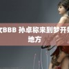 美女BBB 孙卓称来到梦开始的地方