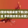 动态壁纸电脑桌面下载(动态壁纸 手机壁纸怎么设置)