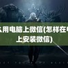 怎么用电脑上微信(怎样在电脑上安装微信)